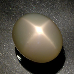 Pierre de lune étoilée crème naturelle transparent, 51,60 ct, transparent / translucide