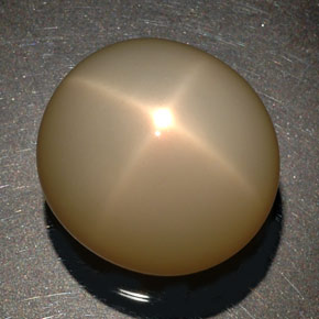 Pierre de lune étoilée crème naturelle transparent, 87,90 ct, transparent / translucide