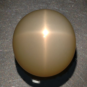 Pierre de lune étoilée crème naturelle transparent, 87,90 ct, transparent / translucide