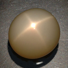 Pierre de lune étoilée crème naturelle transparent, 87,90 ct, transparent / translucide