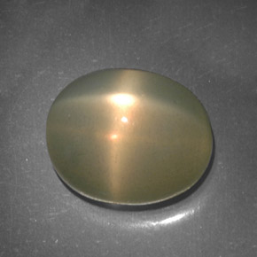 Pierre de lune étoilée crème naturelle transparent, 5,11 ct, transparent / translucide