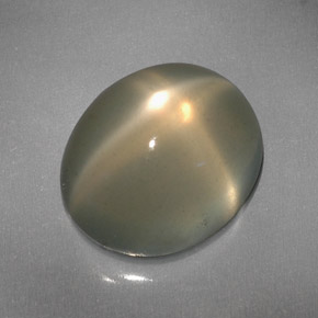 Pierre de lune étoilée crème naturelle transparent, 6,08 ct, transparent / translucide