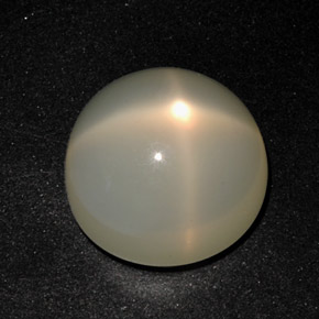 Pierre de lune étoilée crème naturelle transparent, 12,96 ct, transparent / translucide