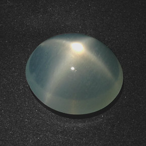 Pierre de lune étoilée Vert naturelle Coupe ovale, 5.78 ct, Translucide