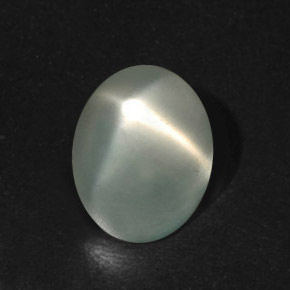 Pierre de lune étoilée vert naturelle coupe ovale, 8,09 ct, translucide