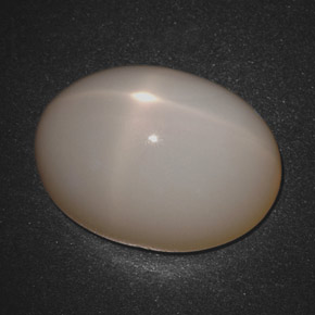 Pierre de lune étoilée crème naturelle coupe ovale, 18,30 ct, translucide