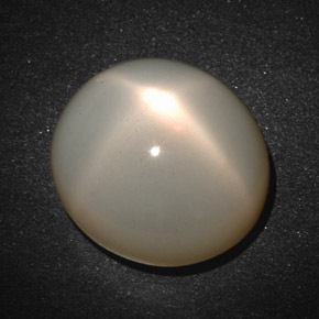 Pierre de lune étoilée crème naturelle coupe ovale, 19,33 ct, translucide
