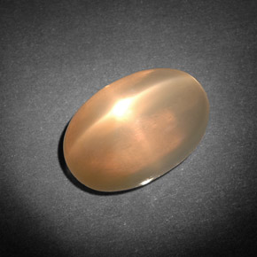 Pierre de lune étoilée crème naturelle transparent, 7,71 ct, transparent / translucide