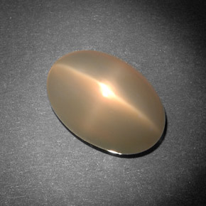 Pierre de lune étoilée crème naturelle transparent, 8,29 ct, transparent / translucide