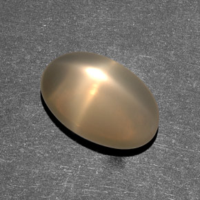 Pierre de lune étoilée Crème naturelle Transparent, 7.38 ct, Transparent / Translucide