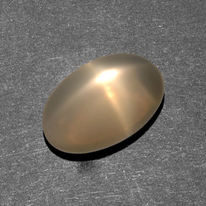 Pierre de lune étoilée Crème naturelle Transparent, 7.38 ct, Transparent / Translucide