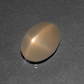 Pierre de lune étoilée crème naturelle transparent, 7,09 ct, transparent / translucide