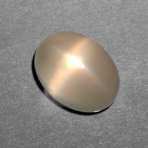 Pierre de lune étoilée crème naturelle transparent, 10,79 ct, transparent / translucide
