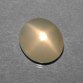 Pierre de lune étoilée Crème naturelle Transparent, 8.52 ct, Transparent / Translucide