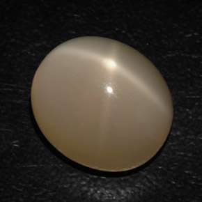 Pierre de lune étoilée crème naturelle transparent, 16,54 ct, transparent / translucide