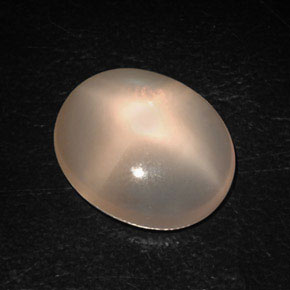 Pierre de lune étoilée orange naturelle transparent, 8,87 ct, transparent / translucide