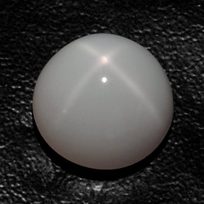 Pierre de lune étoilée blanc naturelle transparent, 14,83 ct, transparent / translucide
