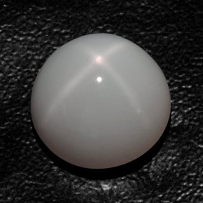Pierre de lune étoilée blanc naturelle transparent, 14,83 ct, transparent / translucide