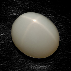Pierre de lune étoilée crème naturelle transparent, 16,36 ct, transparent / translucide
