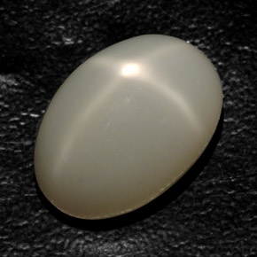 Pierre de lune étoilée crème naturelle transparent, 17,76 ct, transparent / translucide