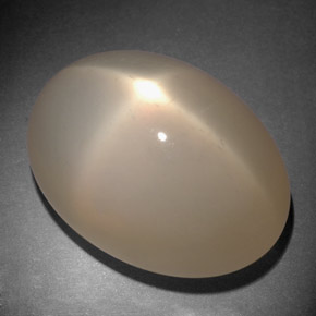 Pierre de lune étoilée Crème naturelle Transparent, 28.08 ct, Transparent / Translucide