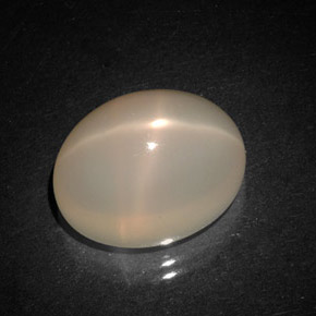 Pierre de lune étoilée orange naturelle transparent, 8,79 ct, transparent / translucide