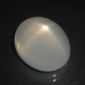 Pierre de lune étoilée crème naturelle transparent, 6,90 ct, transparent / translucide