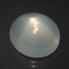Pierre de lune étoilée crème naturelle transparent, 5,57 ct, transparent / translucide