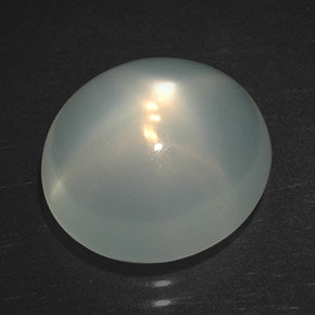 Pierre de lune étoilée crème naturelle transparent, 5,57 ct, transparent / translucide