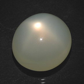 Pierre de lune étoilée crème naturelle transparent, 18,20 ct, transparent / translucide