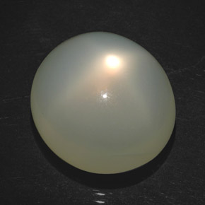 Pierre de lune étoilée crème naturelle transparent, 18,20 ct, transparent / translucide