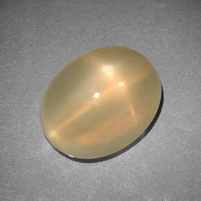 Pierre de lune étoilée crème naturelle transparent, 11,52 ct, transparent / translucide