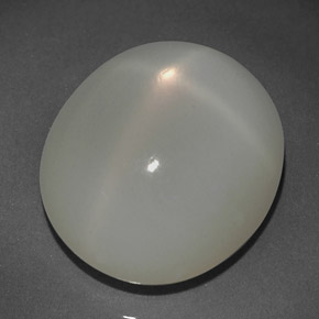 Pierre de lune étoilée crème naturelle transparent, 13,78 ct, transparent / translucide