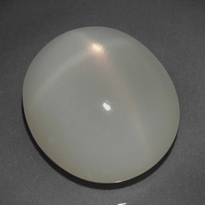 Pierre de lune étoilée crème naturelle transparent, 13,78 ct, transparent / translucide