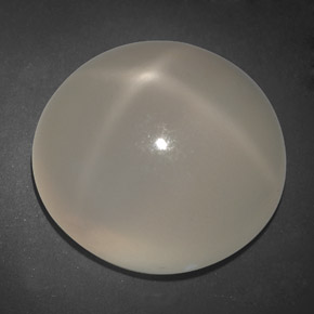 Pierre de lune étoilée crème naturelle transparent, 20,74 ct, transparent / translucide