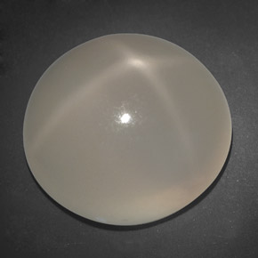 Pierre de lune étoilée crème naturelle transparent, 20,74 ct, transparent / translucide