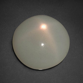 Pierre de lune étoilée crème naturelle transparent, 9,61 ct, transparent / translucide