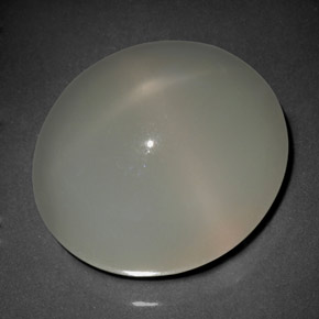 Pierre de lune étoilée crème naturelle transparent, 20,62 ct, transparent / translucide