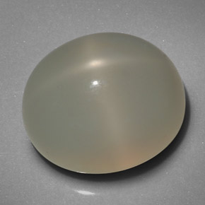 Pierre de lune étoilée crème naturelle transparent, 19,29 ct, transparent / translucide