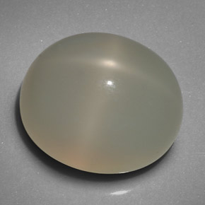 Pierre de lune étoilée crème naturelle transparent, 19,29 ct, transparent / translucide