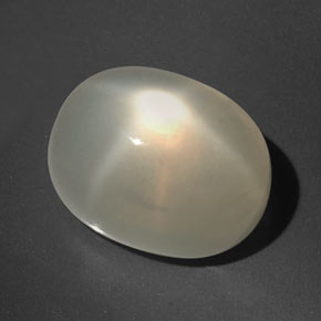 Pierre de lune étoilée crème naturelle transparent, 16,60 ct, transparent / translucide