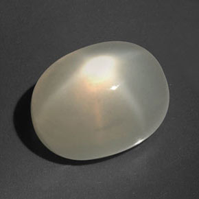 Pierre de lune étoilée crème naturelle transparent, 16,60 ct, transparent / translucide