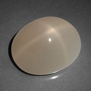 Pierre de lune étoilée gris naturelle transparent, 8,28 ct, transparent / translucide