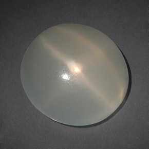 Pierre de lune étoilée blanc naturelle transparent, 10,62 ct, transparent / translucide
