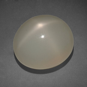 Pierre de lune étoilée crème naturelle transparent, 14,00 ct, transparent / translucide