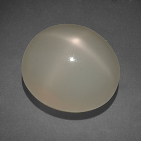 Pierre de lune étoilée crème naturelle transparent, 14,00 ct, transparent / translucide