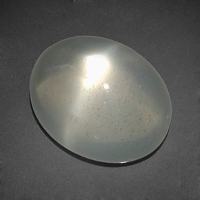 Pierre de lune étoilée blanc naturelle transparent, 11,92 ct, transparent / translucide
