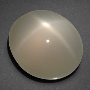 Pierre de lune étoilée crème naturelle transparent, 20,40 ct, transparent / translucide