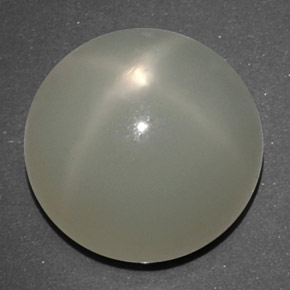 Pierre de lune étoilée blanc naturelle transparent, 14,02 ct, transparent / translucide