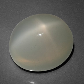 Pierre de lune étoilée blanc naturelle transparent, 16,14 ct, transparent / translucide
